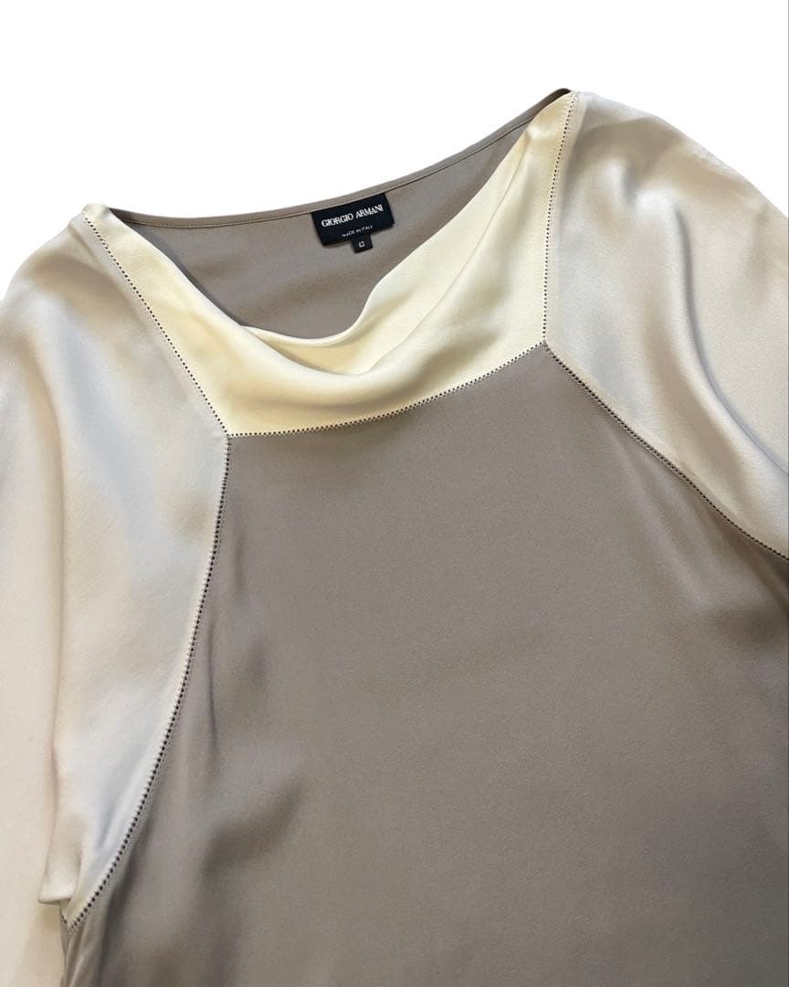 GIORGIO ARMANI】美品！チュニック 長袖 グレー 42サイズ - メルカリ