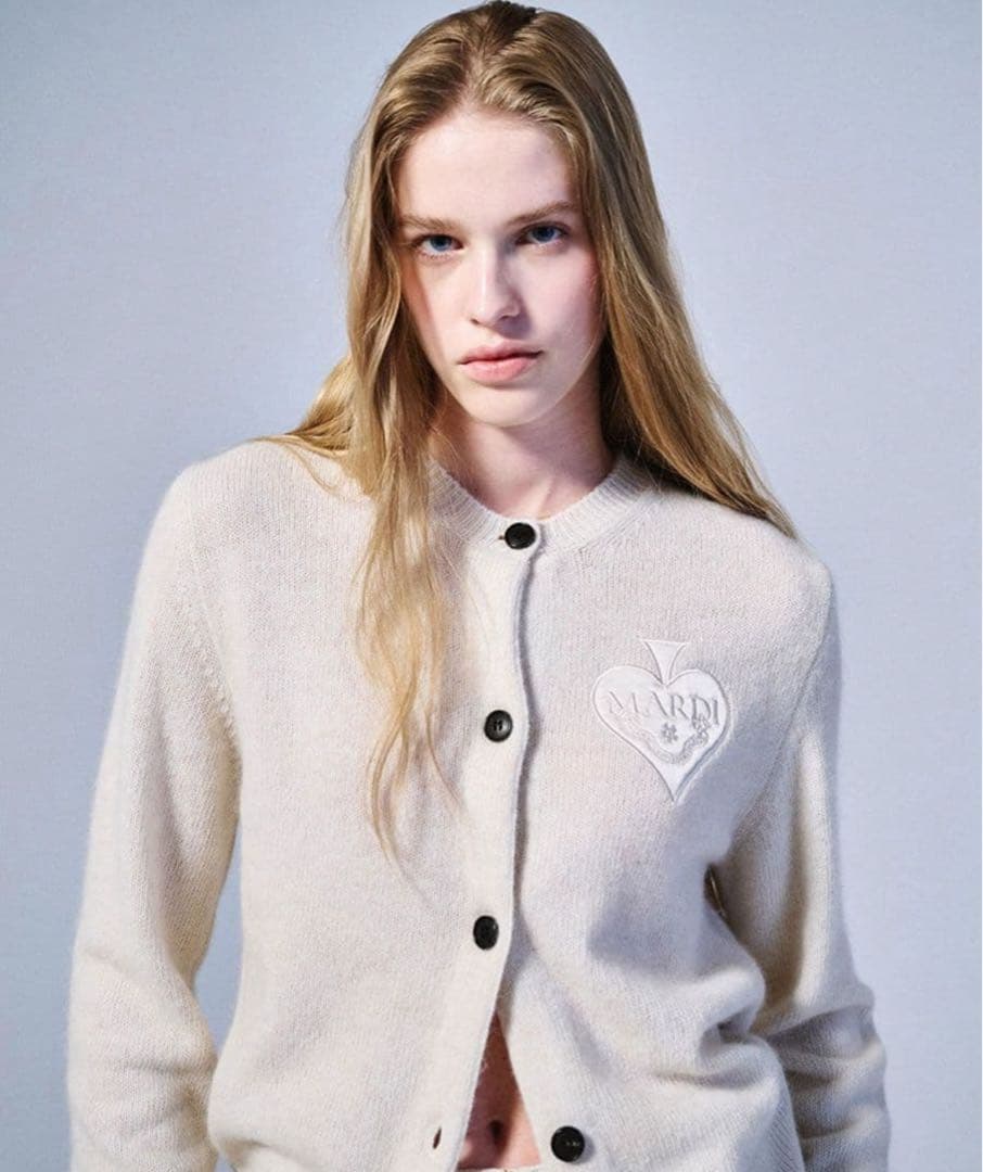 Mardi Mercredi｜ニットカーデ アイボリー｜マルディメクルディ - メルカリ
