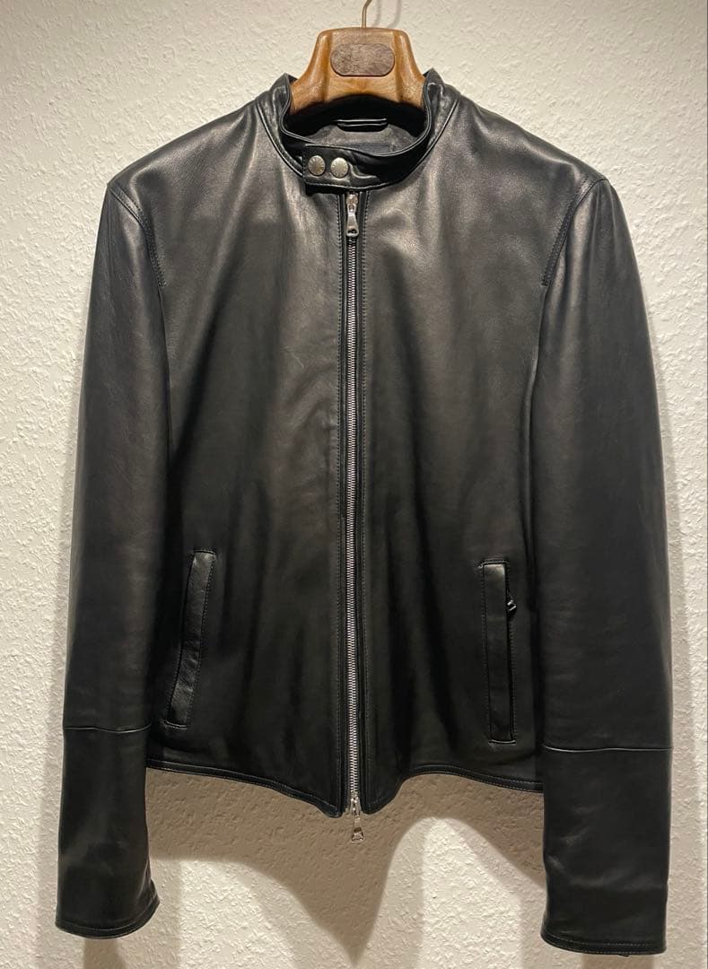 EMMETI × 千場義雅 コラボ 菅原靴店 シングルライダース サイズ48 yoshimasa_hoshiba 干場義雅 インスタグラム掲載 EMMETI エンメティ H