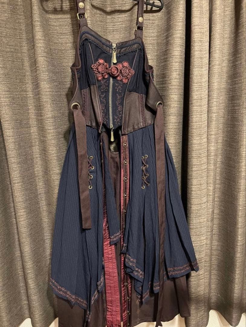 オッズオン 和風 和柄使いベストワンピース - メルカリ