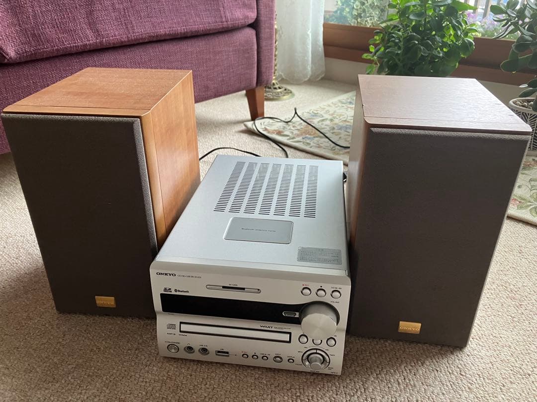 ONKYO CD/SD/USB レシーバー 木製スピーカー付き 取説あり Amazon.co.jp: ONKYO CD/SD/USBレシーバー NFR-9TX(S) : 家電＆カメラ