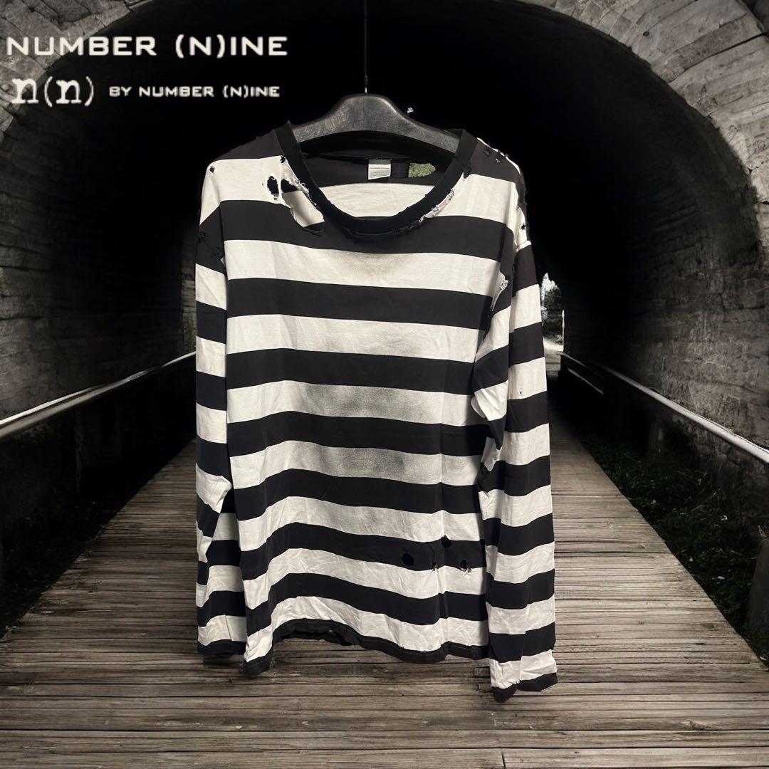 NUMBER (N)INE 02SS モダンエイジ期 ボーダー ルーズT - メルカリ