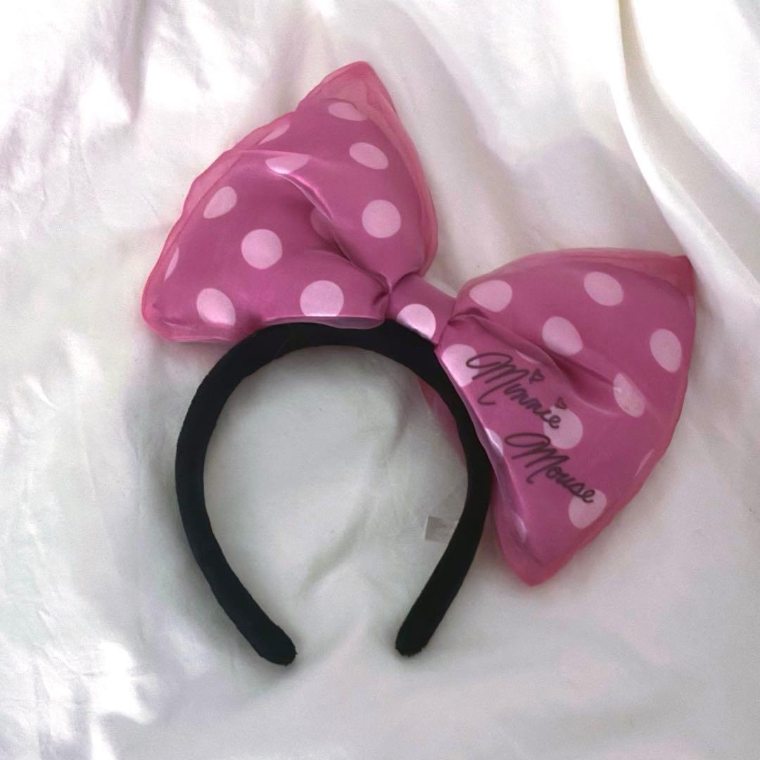 平成 ミニーちゃんカチューシャ リボンカチューシャ ディズニー - メルカリ