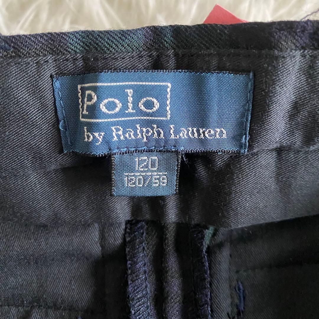 美品】ラルフローレン フォーマル4点セット 紺×ブラックウォッチ 120cm