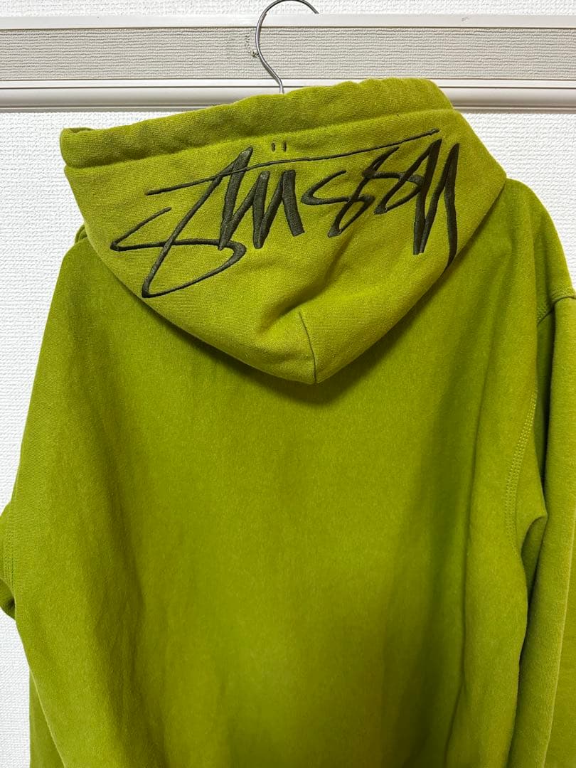 STUSSY パーカー　カーキ　サイズM 楽天市場】【中古】STUSSY | ステューシー STOCK LOGO HOODIE パーカー