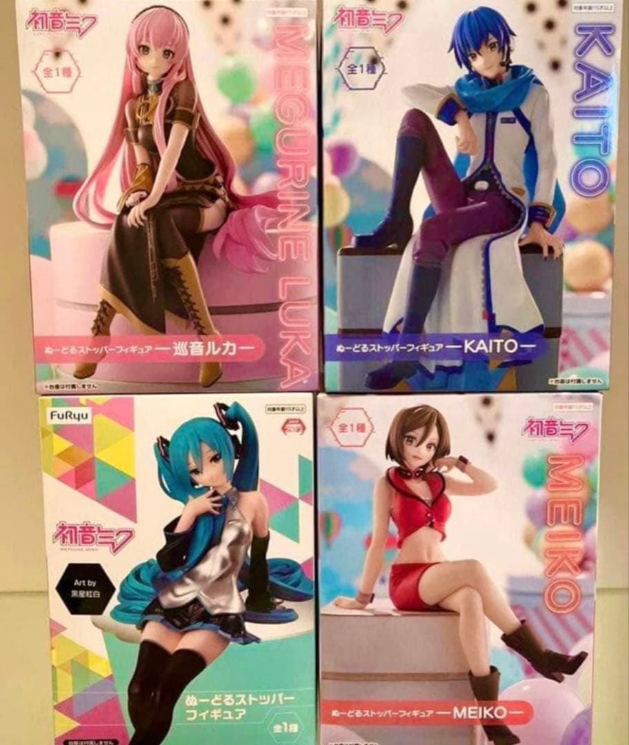 ぬーどるストッパー初音ミク& 巡音ルカ&MEIKO& KAITO 4体セット ぬーどるストッパー初音ミク& 巡音ルカ&MEIKO& KAITO 4体セット - メルカリ