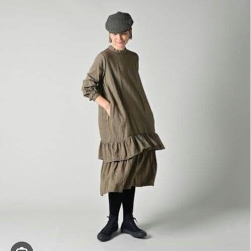 45R インディゴネルのティアードフリルドレス 45rpm - メルカリ