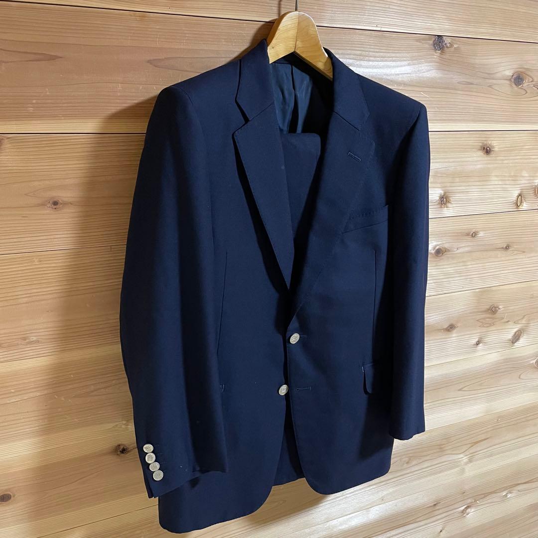 BURBERRY バーバリー 紺ブレ セットアップ 金ボタン タスマニアウール