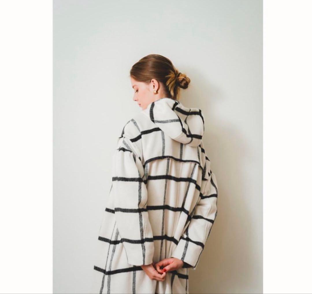 ももか様専用】pinue ピヌエ ロングダッフルコート check チェック