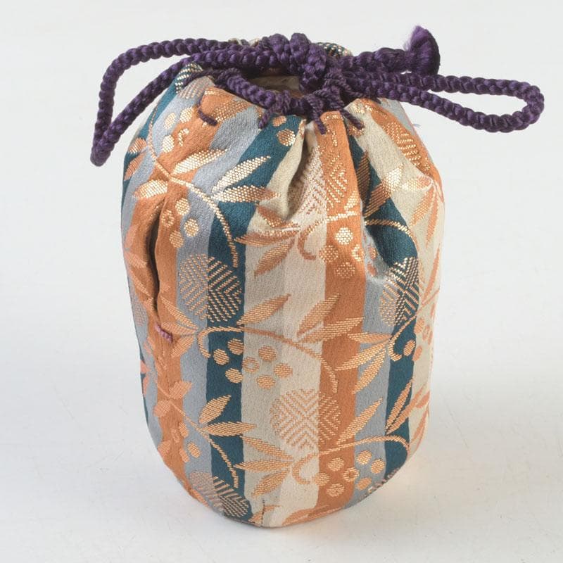 茶道具 元和年代作 古唐津 朝鮮唐津茶入 大徳寺 方谷浩明極め箱 V 9339