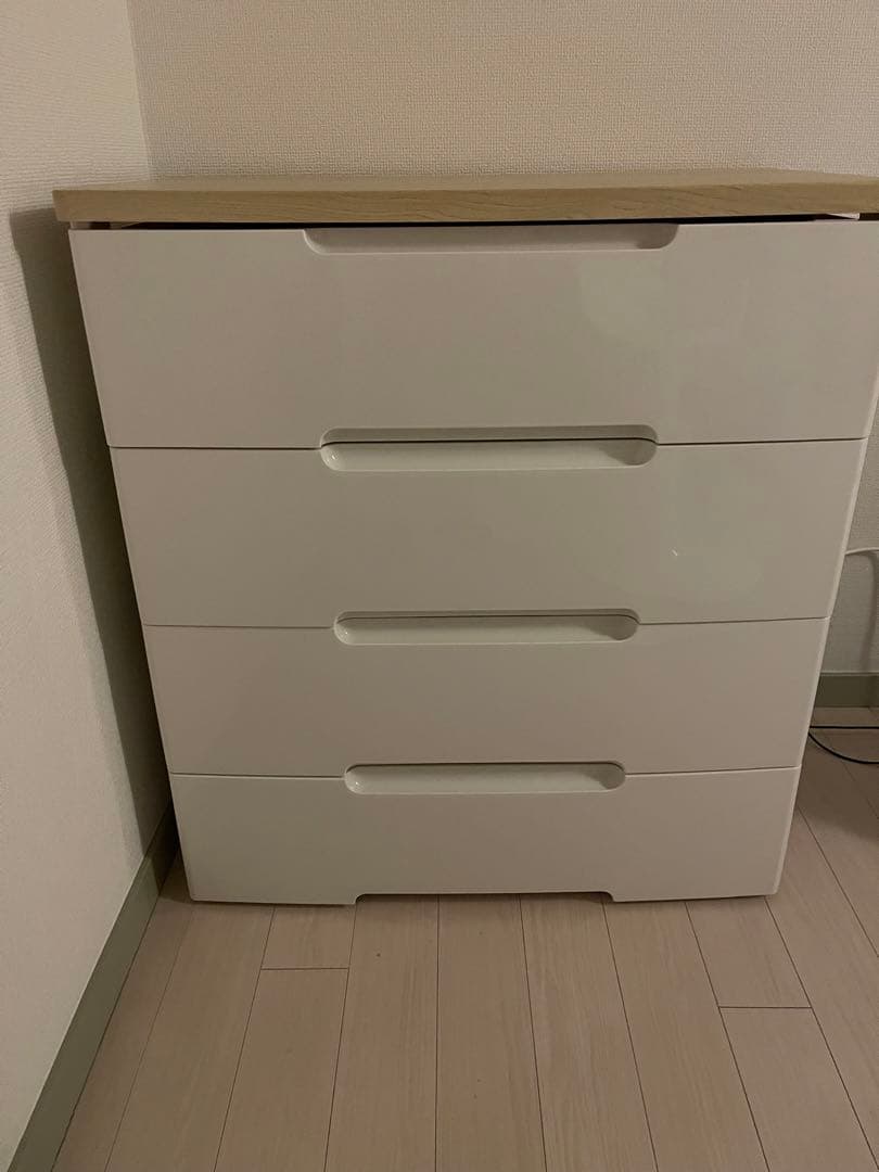 〜大人気ホワイトチェスト〜 アルファタカバ 白 ホワイト チェスト タンス 幅80 5段 80 シンプル