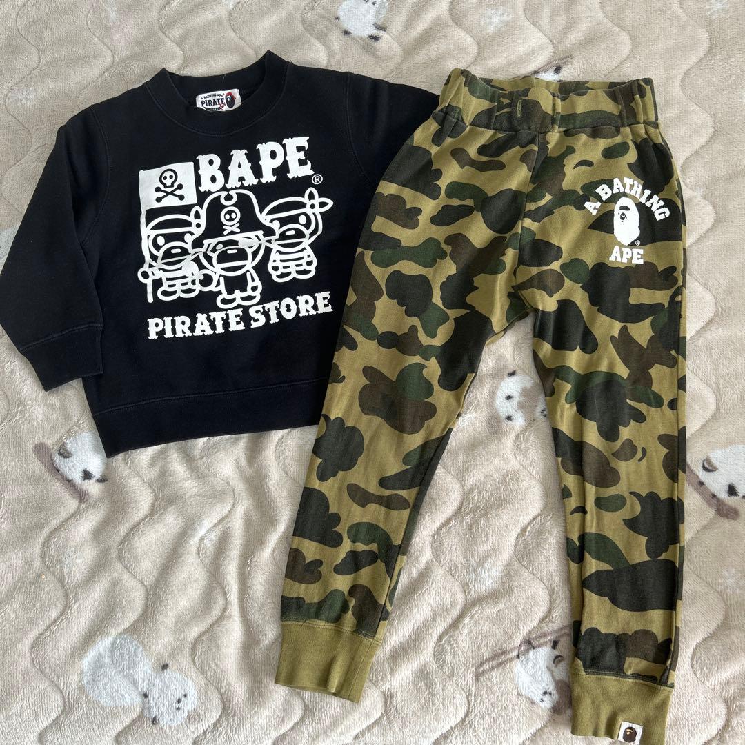 美品⭐️BAPE KIDSパイレーツストア トレーナーセット 100cm正規品