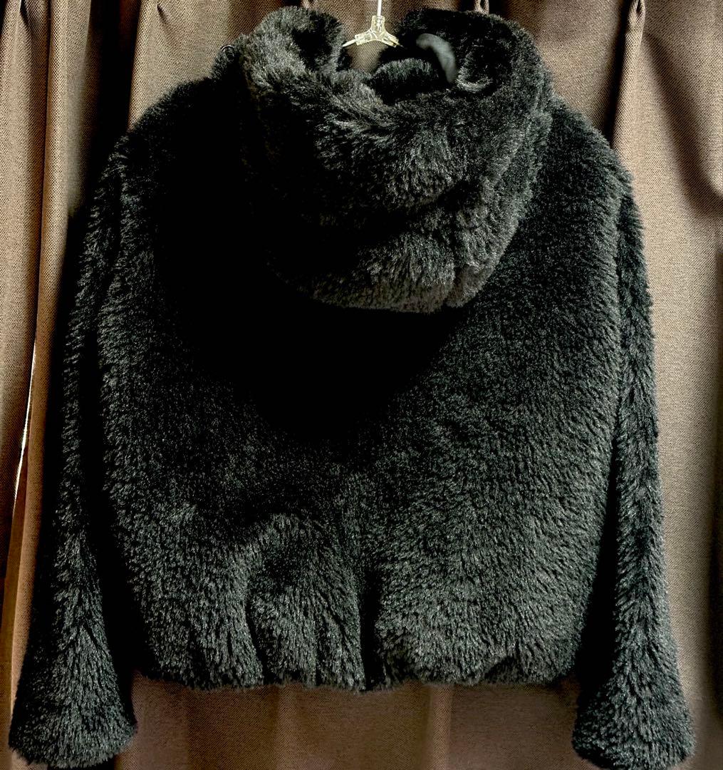 ZARA ザラ フード付きサーマルインサレーションボアアノラック Lサイズ