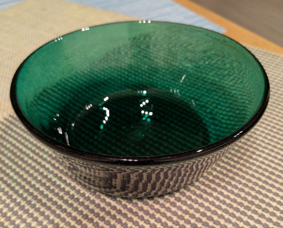 横山秀樹　ボウル　浅鉢　吹きガラス　硝子工芸 28日まで期間限定値下げ 横山秀樹 吹きガラス ボウル - メルカリ