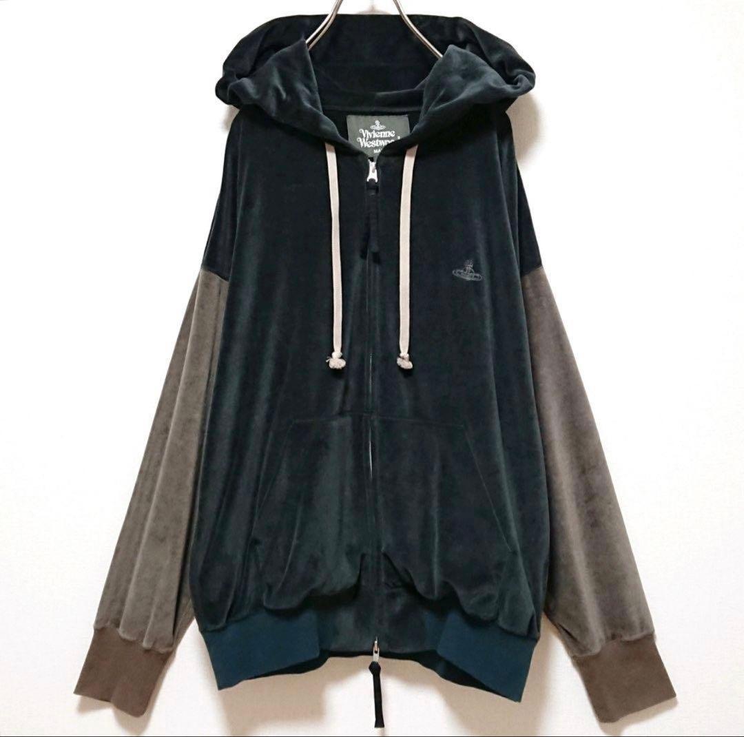 希少 美品 ヴィヴィアン ウエストウッド オーブ 刺繍 ロゴ ベロア