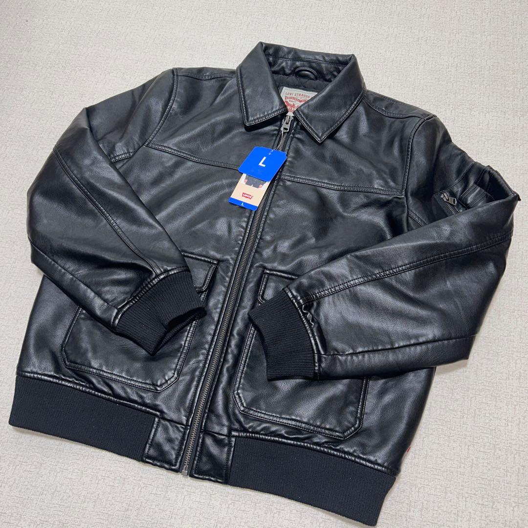 新品リーバイス レザージャケット A-2 フライトジャケット フェイク