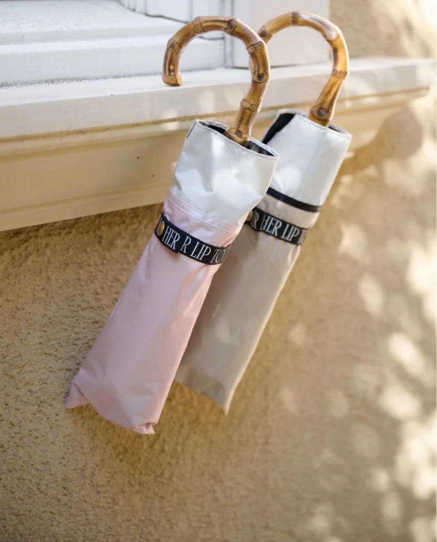 小物 herlipto Bicolor Bamboo Handle Umbrella Amazon.com: ThreeH Bamboo Stick Umbrella Auto Open Solid Color