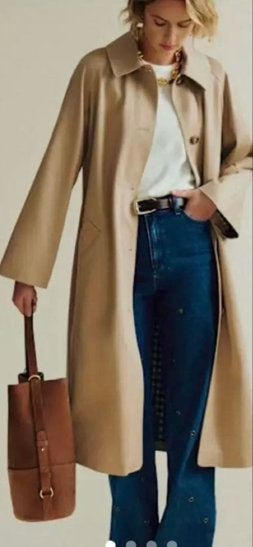 セザンヌCLYDEコートライトベージュサイズ34 - メルカリ