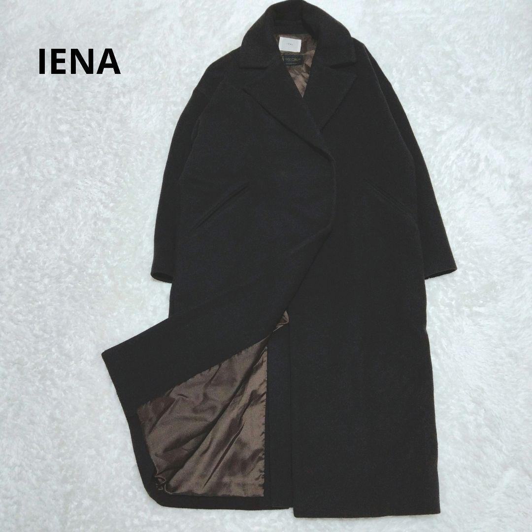 【現行】イエナ　マンテコ　オーバーチェスターコート　ブラウン IENA（イエナ） チェスターコート「mantecoコラボ」 36 ブラウン