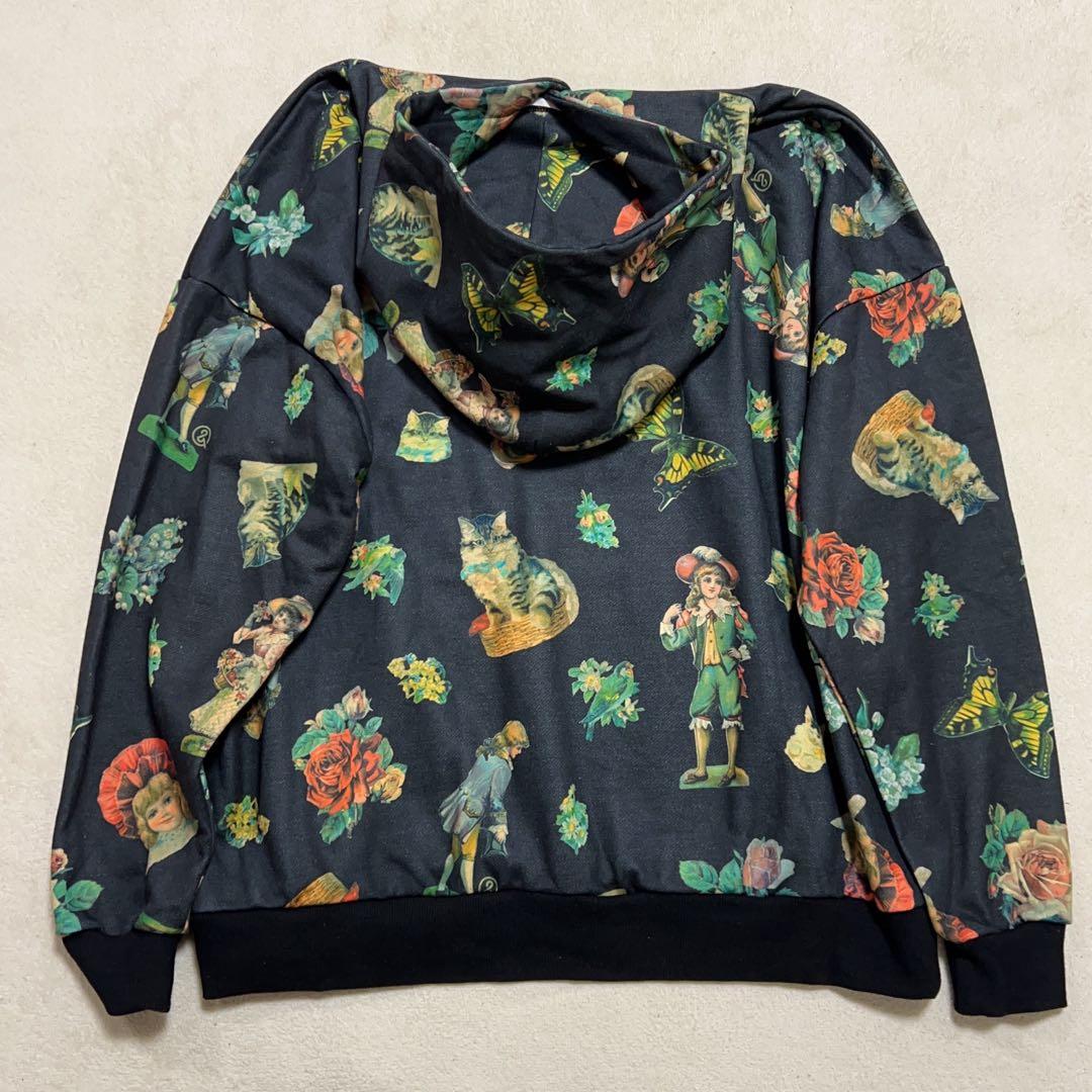 &ellecy アンドエルシー アンティークパーカー 総柄 猫 ドール - メルカリ