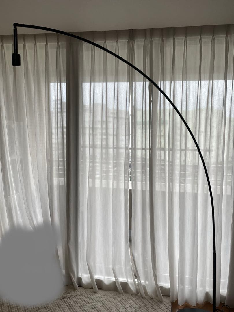 IKEA SKAFTET スカフテート フロアランプベース アーチ型 ブラック