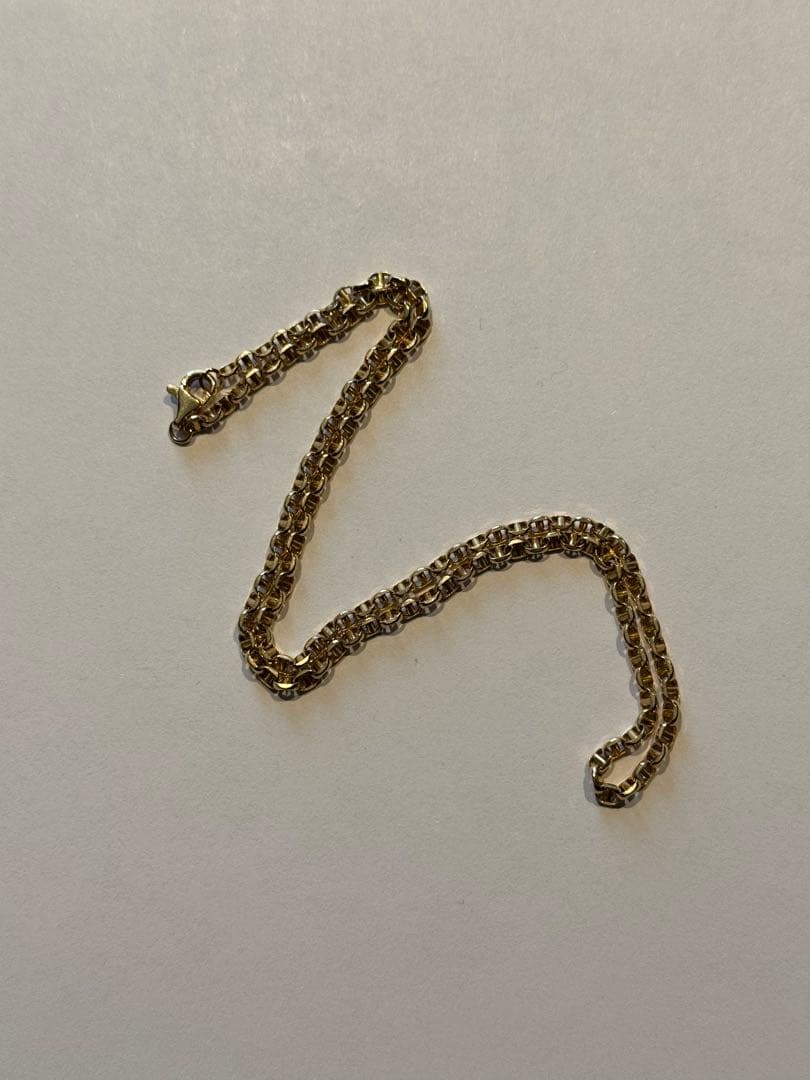 K18 中空ベルチャーネックレス　40センチ　4.23g