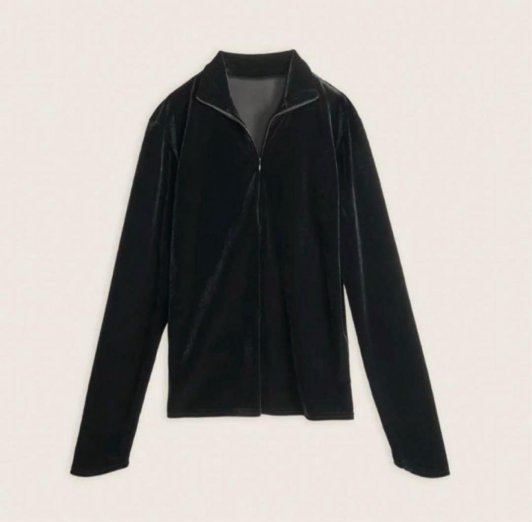 ENOF velour jersey zip tops