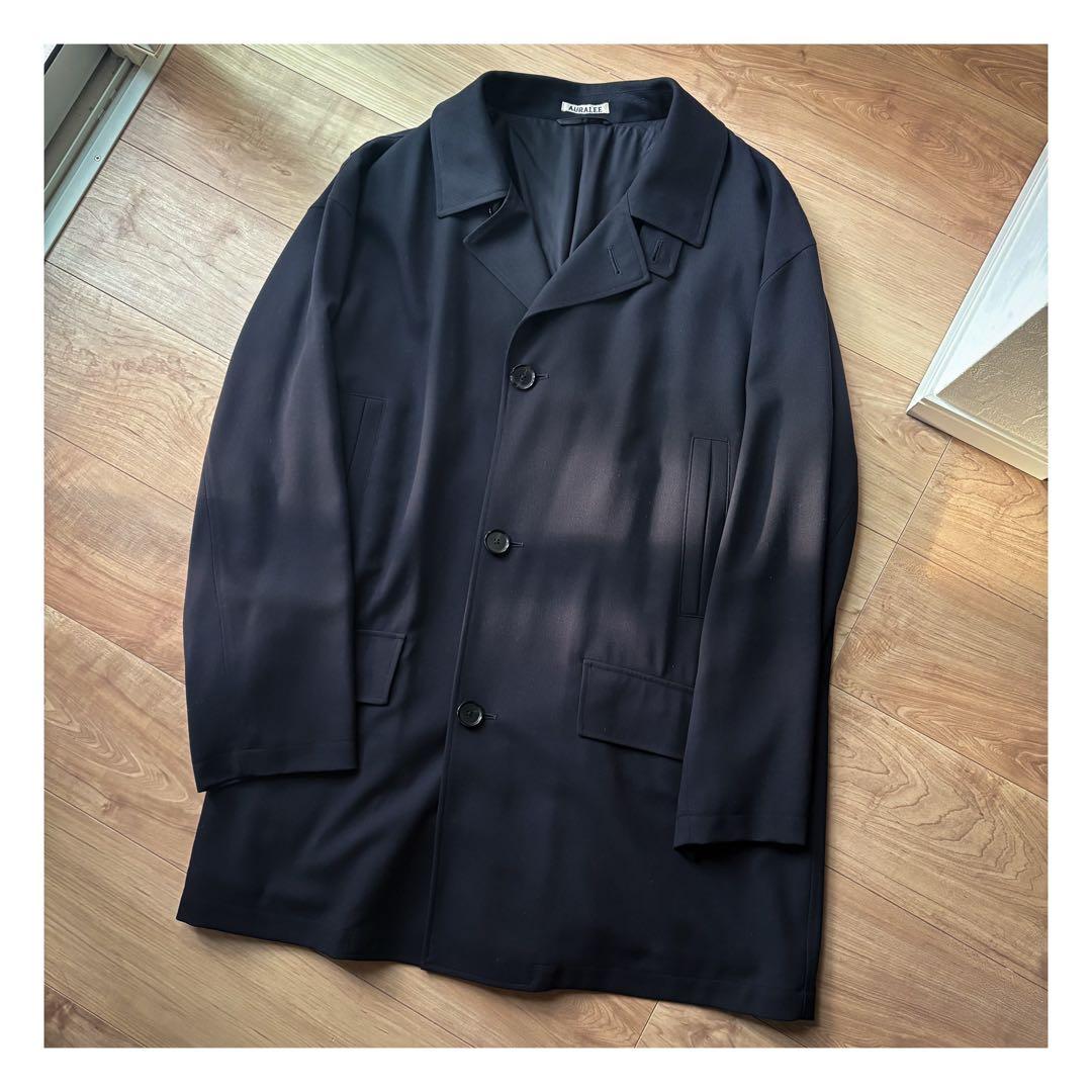 ジャケット・アウター AURALEE HARDTWIST WOOL DOBBY HALF COAT 4 auralee HARD TWIST WOOL DOBBY HALF COAT - メルカリ