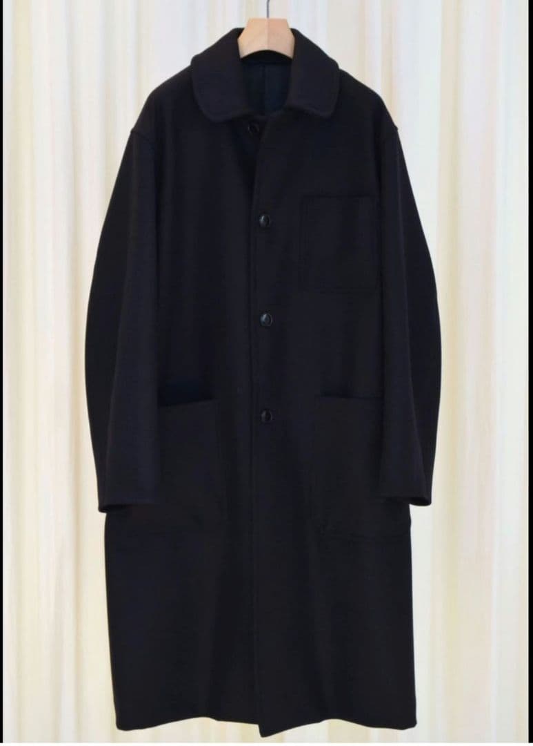 新品未使用 COMOLI 24aw コモリ ウールカシミヤ ミリタリーコート 2