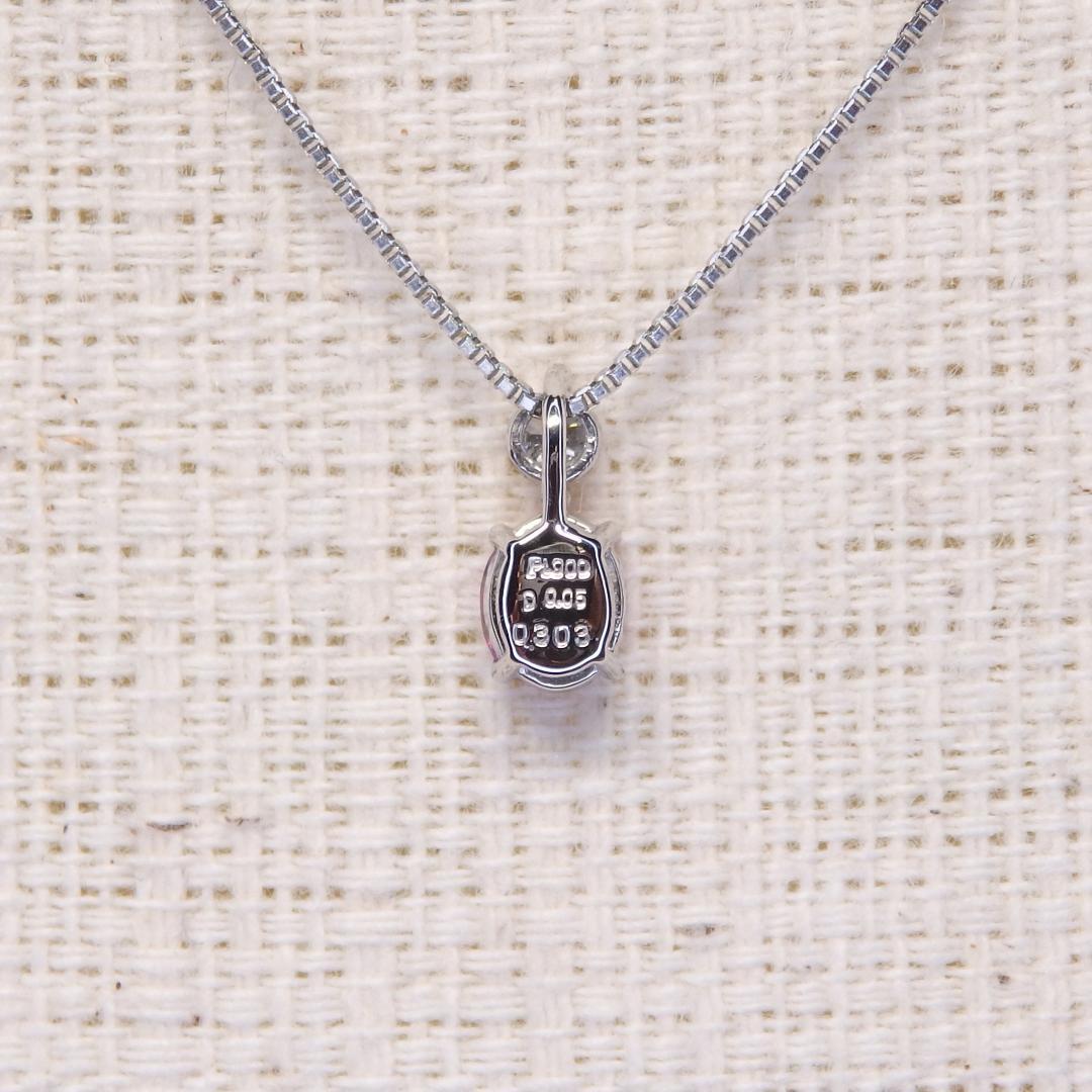 ピンクサファイア ペンダントTOP A6064 0.303ct プラチナPt