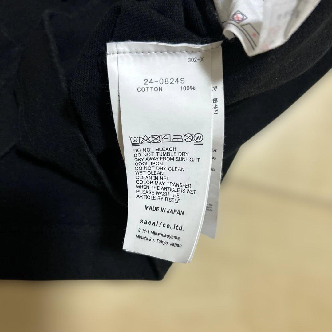 24AW サカイ ゴンズ レイヤード ブラック ロゴ GOOD VIBES