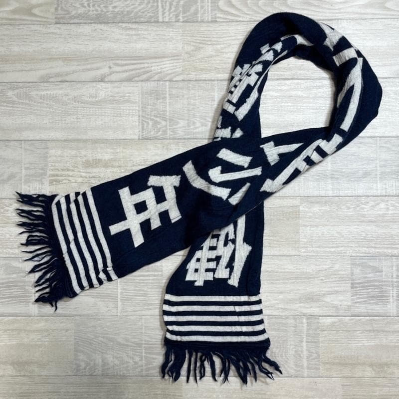 サスクワッチファブリックス/健康優良不良少年マフラー/ネイビー