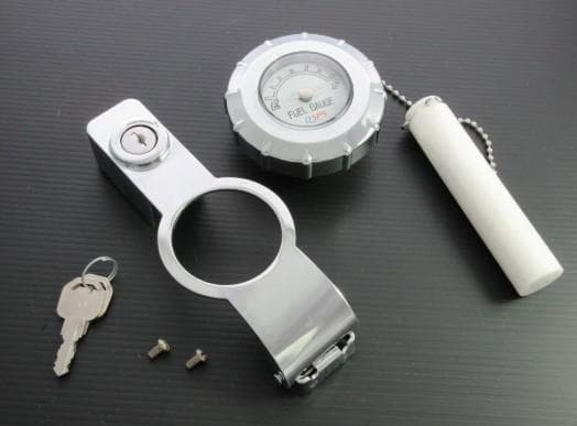 新品 CB400N CB750F CBX1000 ゲージ付 タンクキャップ 白 CB750F,CB900F,CB1100F,CBX,CB400/250N ゲージ付きタンクキャップ白