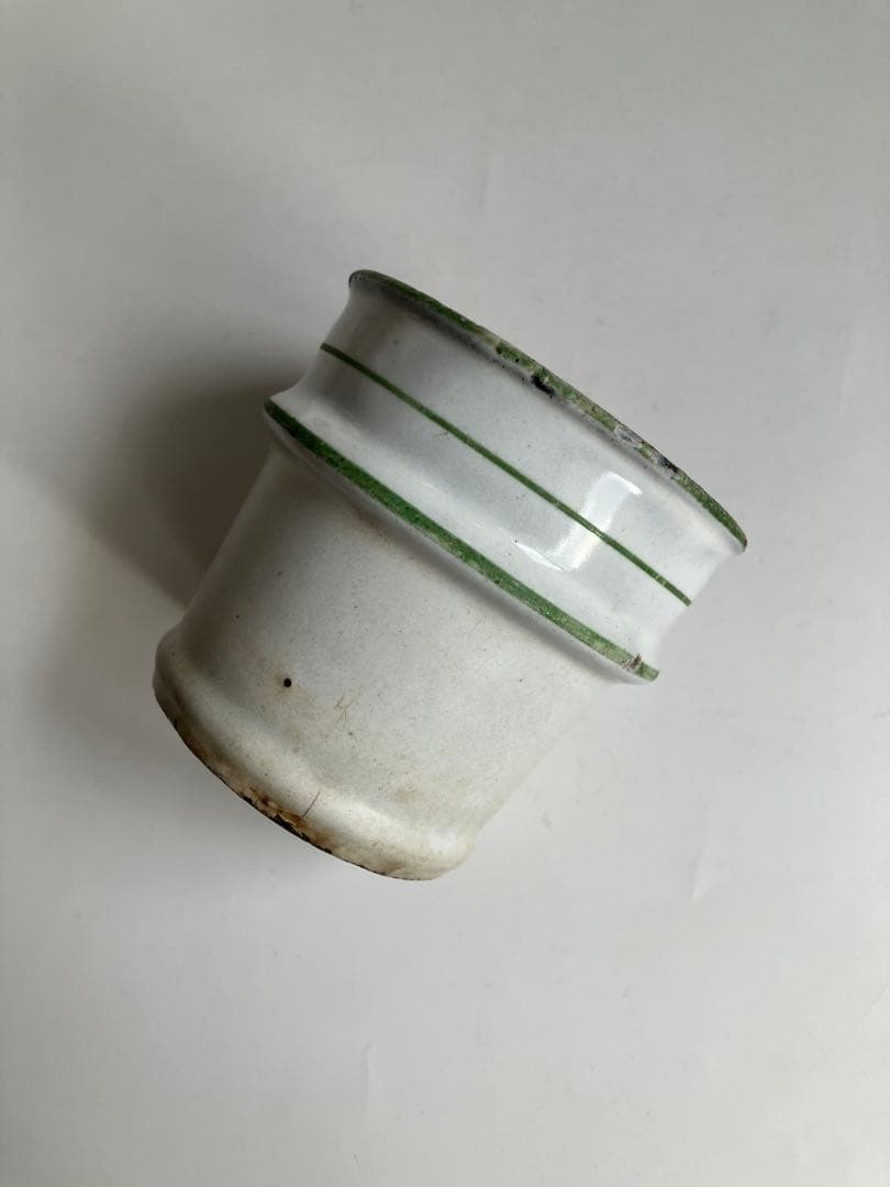 アンティーク BF(BB)社 小振りなホーローポット コーヒーポット 琺瑯