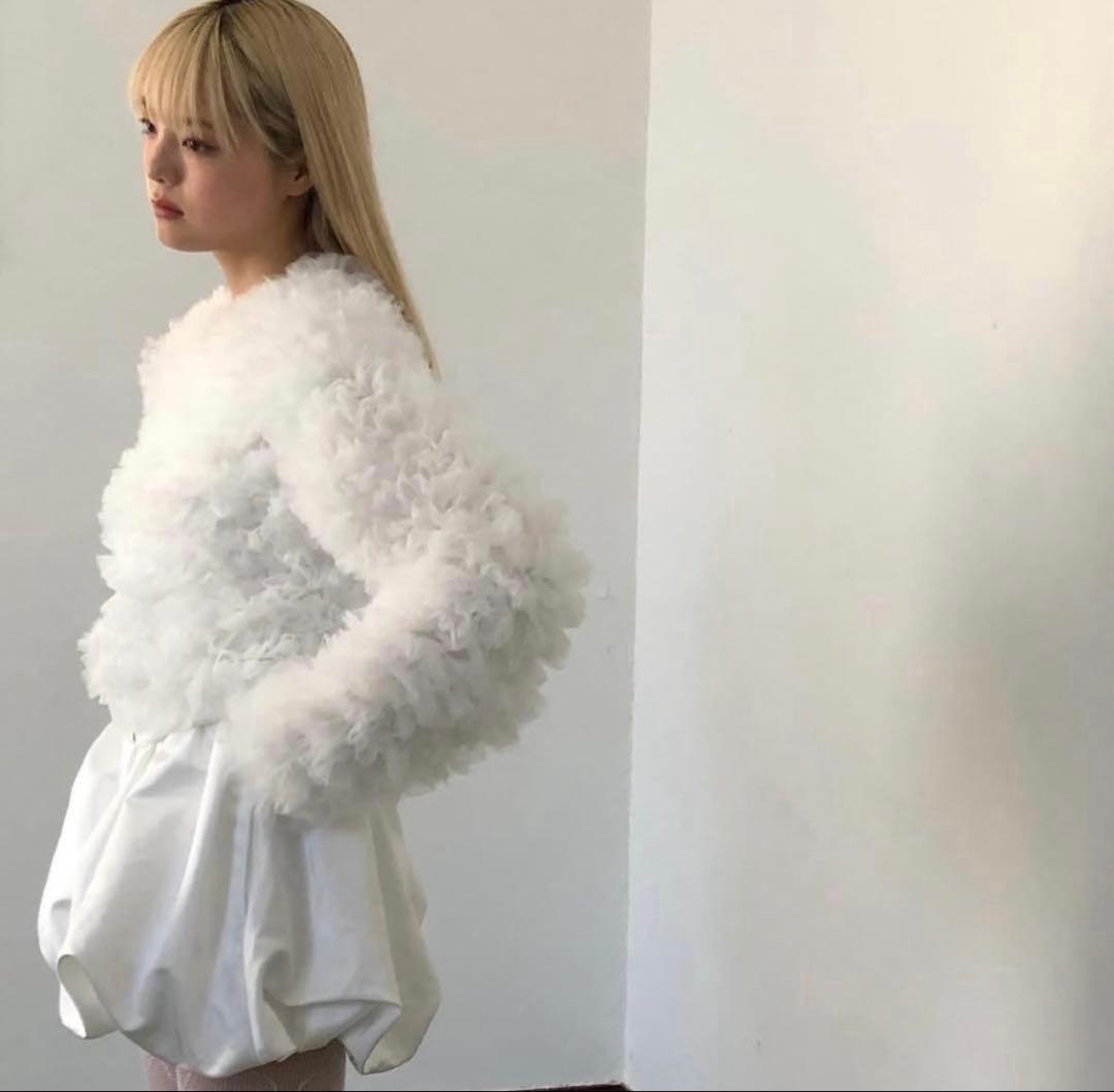 新品Ballerina\" volume tulle jacket ホワイト Ballerina