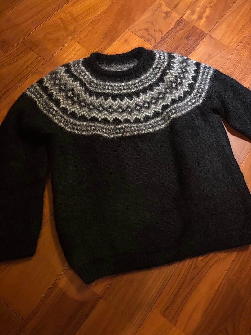 【本日中のみ値下げ】UNIFORM EXPERIMENT NORDIC KNIT SOPH. | ENTANGLED NORDIC SWEATER(2 (M) BLACK):