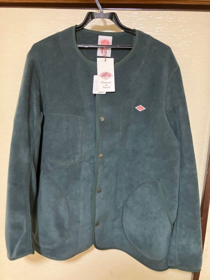 DANTONノーカラーフリースジャケット　サイズ44 カラーはダークグリーン 楽天市場】【ダントン/フリース/ノーカラー/軽量/旅行】DANTON