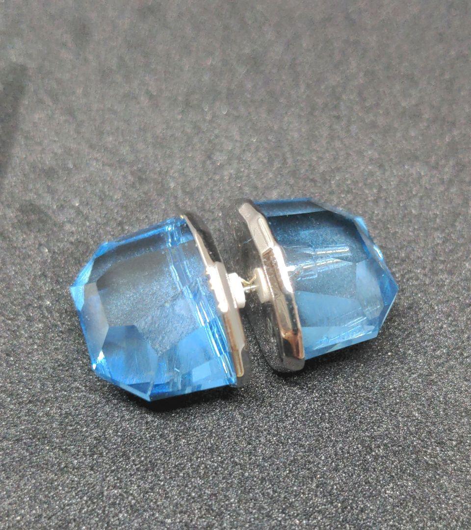 2点セット】SWAROVSKI lucent ブルー イエロー 片耳用