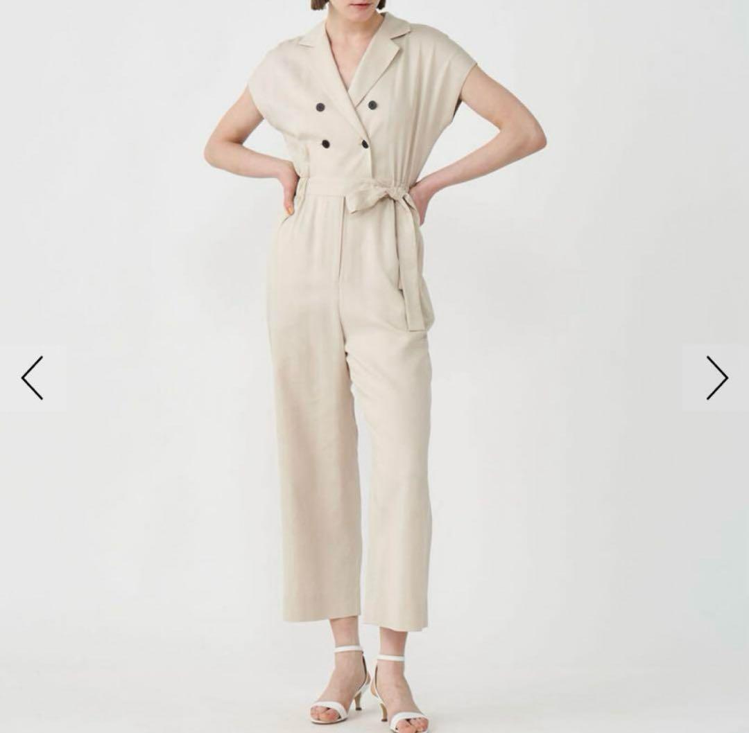 Ballsey セルロースナイロンツイルジャンプスーツ ベージュ 34 セール】 セルロースナイロンツイル ジャンプスーツ （サロペット