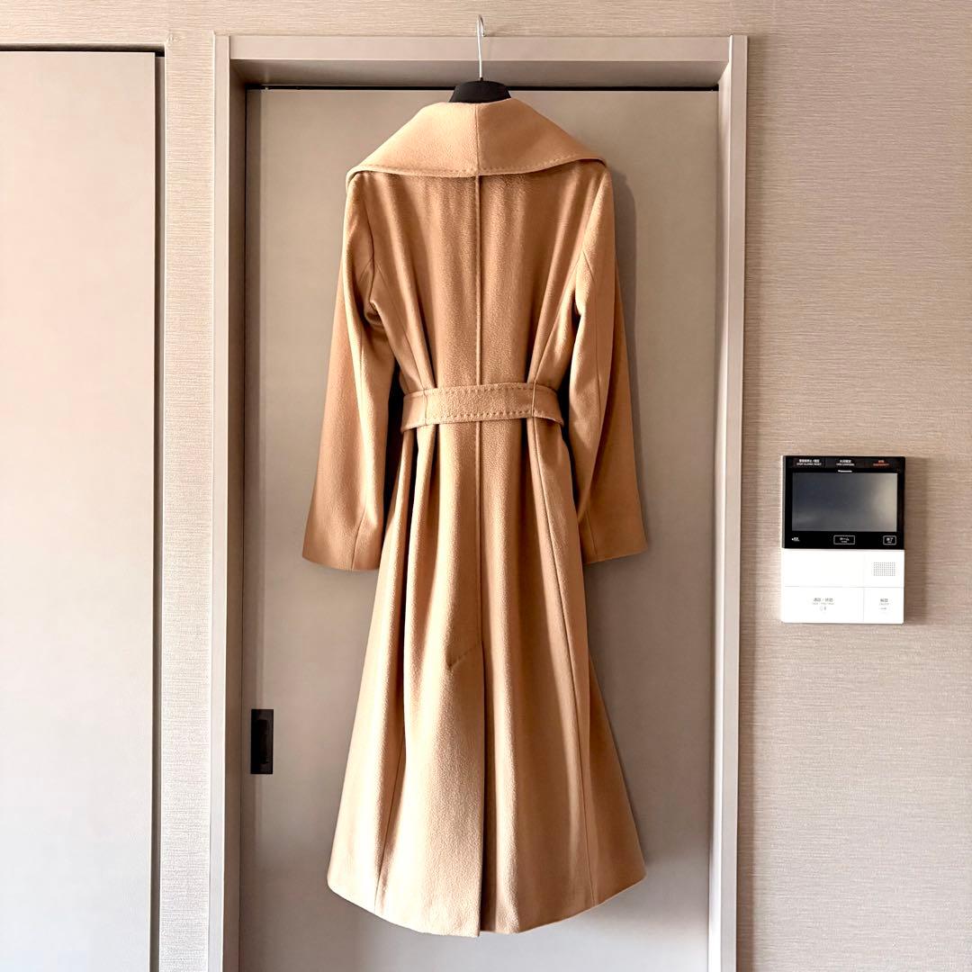 新品同様‼️ マックスマーラ 艶感美しい ショールカラーベルテッド