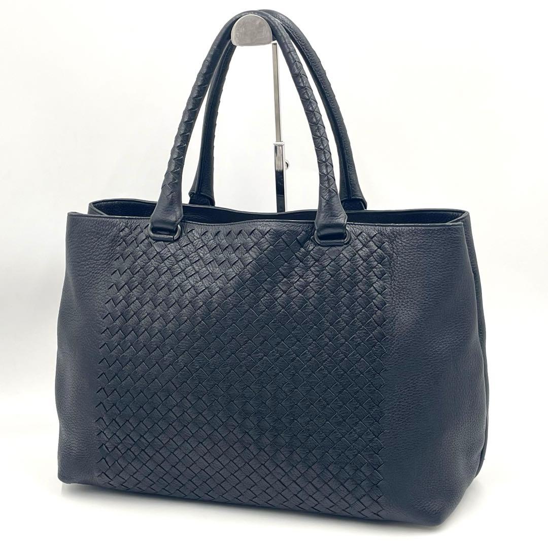 極美品】ボッテガ ヴェネタ イントレチャート トートバッグ ラムレザー