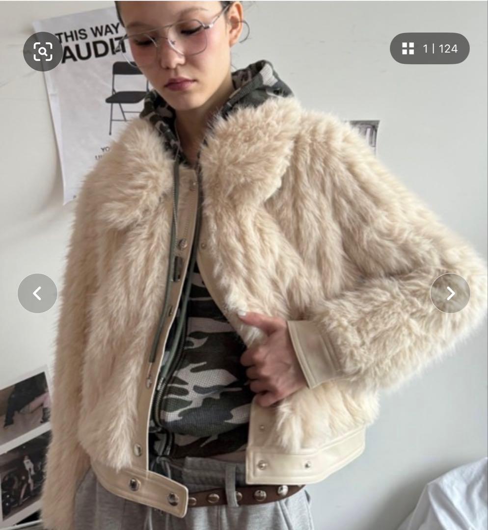 SHAGGIE ファーブルゾンジャケット SHAGGIE（シャギー）の「【ViVi掲載】ファーブルゾンジャケット/ファー