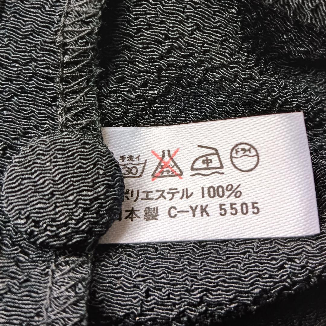 詩仙堂 BY HITOSHI】シャツワンピース くるみ釦 前開き ちりめん