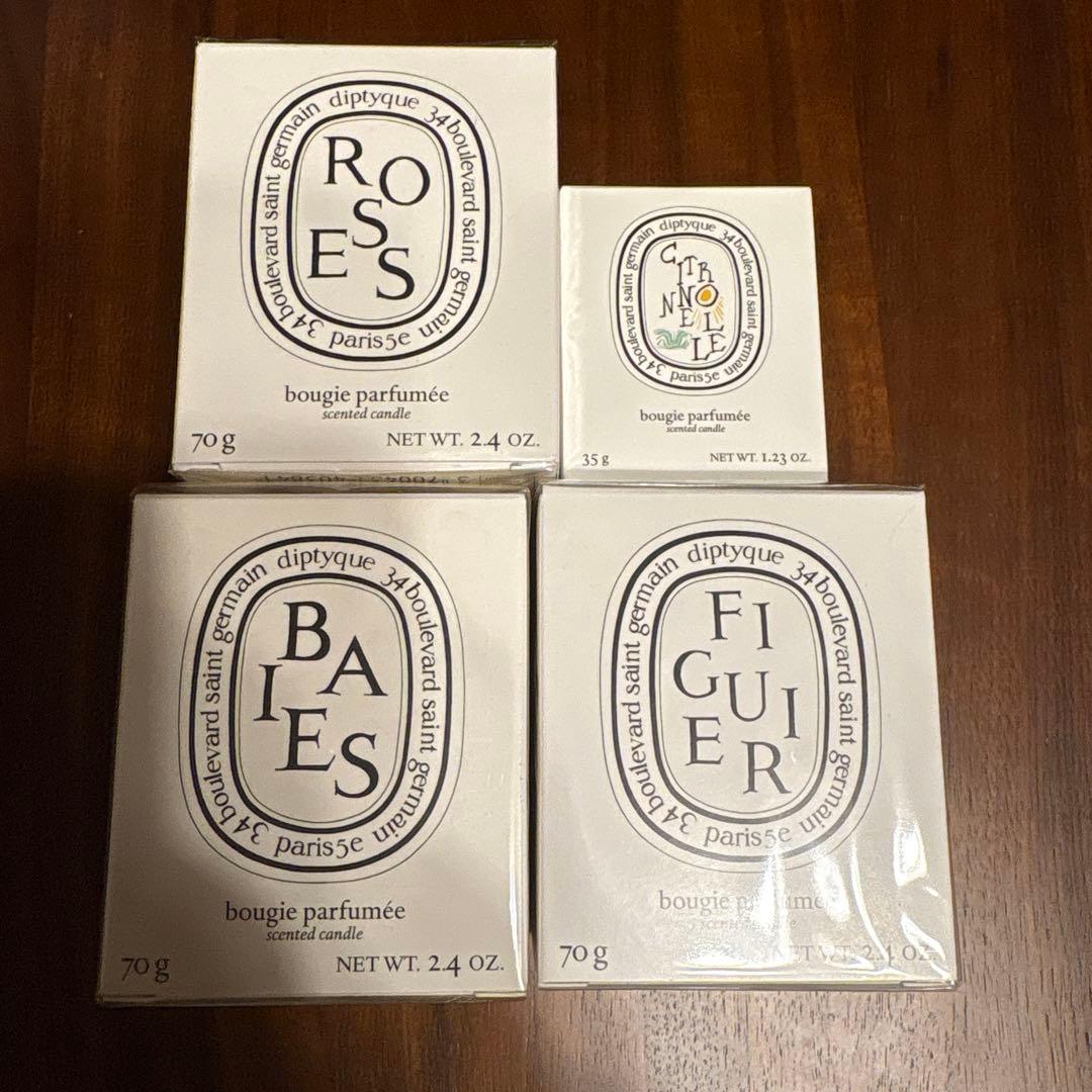 ち*け様 ディプティック　キャンドルセット　70g ミニ キャンドル コフレ 3x 70g/2.4oz(ディプティック)の通販・口コミ