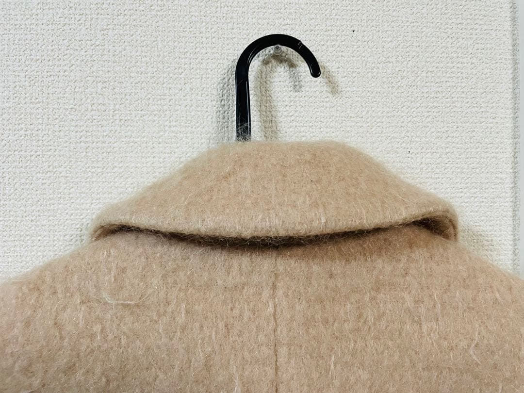 3883】SLOBE IENA シャギージャケットコート モヘヤ ベージュ - メルカリ