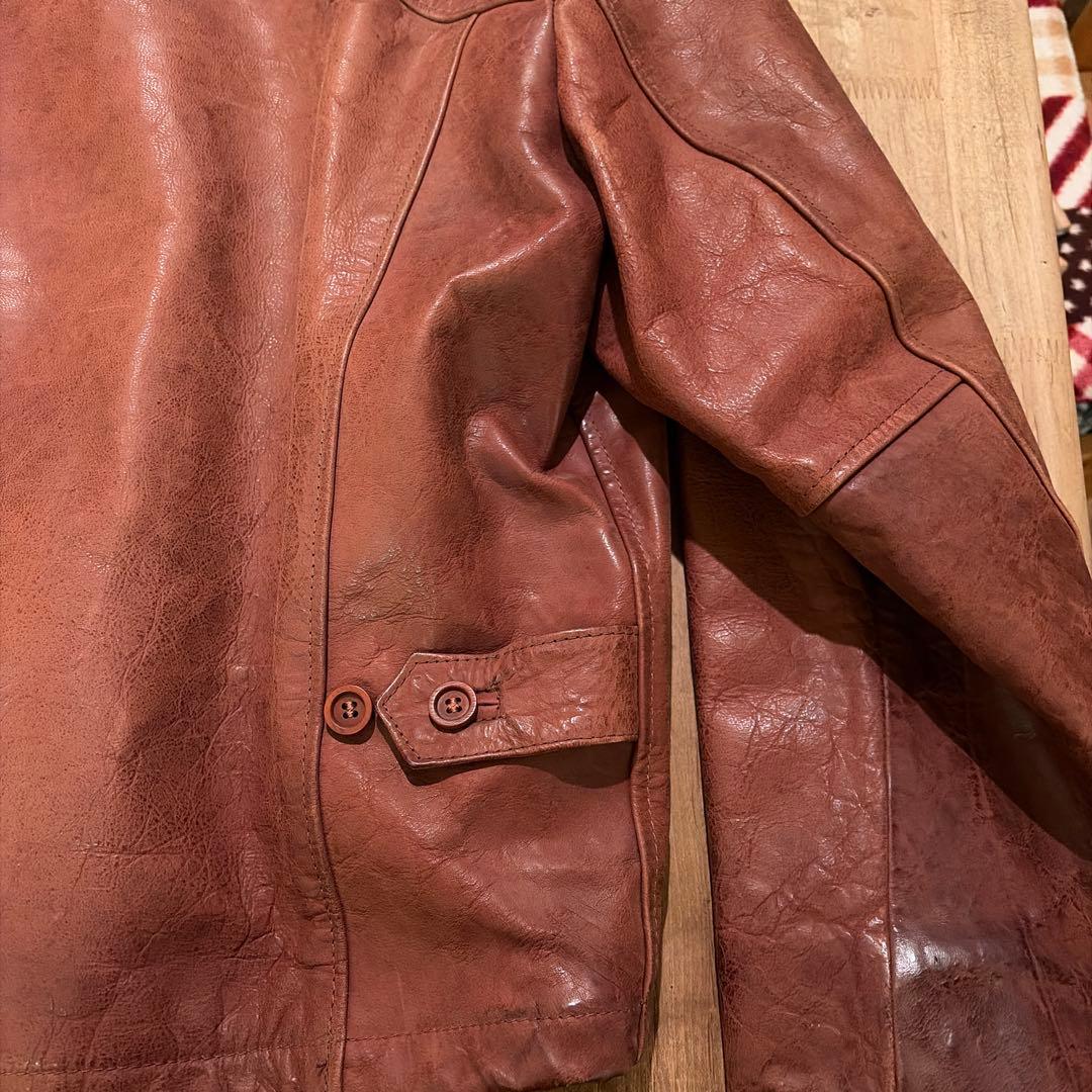 Stewart バッファローレザー ジャケット Lサイズ イタリア - メルカリ