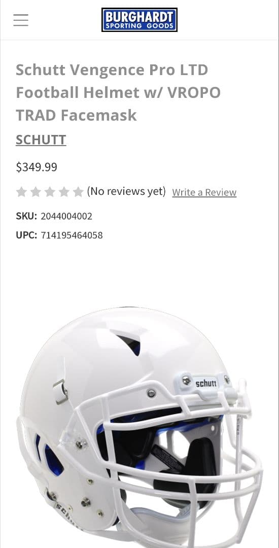 新品未使用《schutt》 football helmet Mサイズ 輸入品