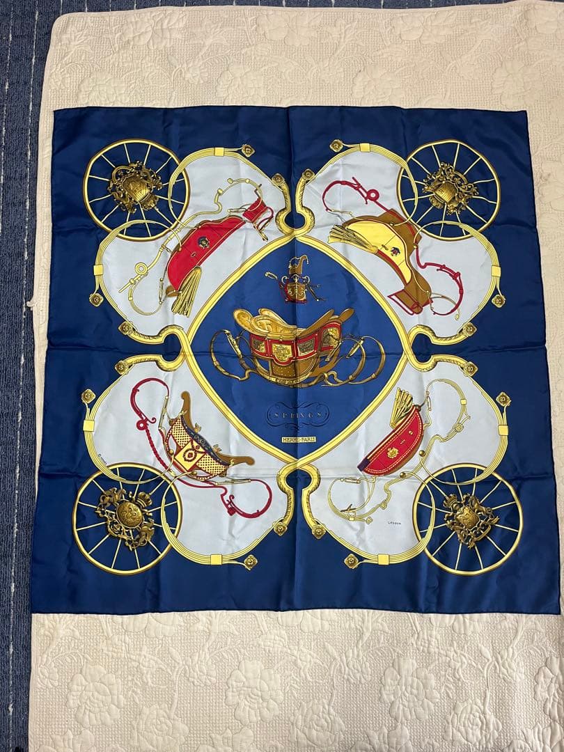 HERMÈS エルメス SPRINGS カレ90 スカーフ シルク - メルカリ