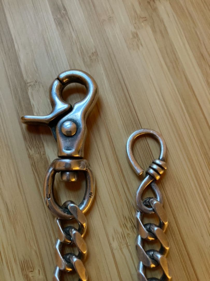 US アス オリジナル ウォレットチェーン ヘビーゲージ シルバー