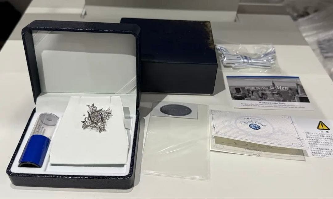 フ*ー様 クロスフォー　ピンブローチ　ピンバッジ　ブローチ　SV925 シルバー △sv925 タイニーピン ラベルピン ピンバッジ ブローチ シルバー925